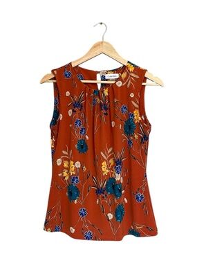 Calvin Klein Orange Floral Top